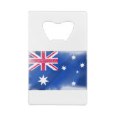 Australische vlag Fadeout Creditkaart Flessenopener (Achterkant)