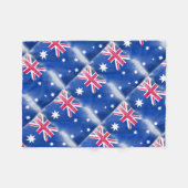 Australische vlag Fadeout Fleece Deken (Voorkant (Horizontaal))