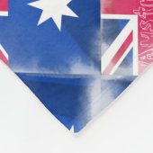 Australische vlag Fadeout Fleece Deken (Hoek)
