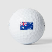 Australische vlag Fadeout Golfballen (Voorkant)