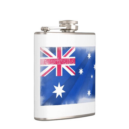 Australische vlag Fadeout Heupfles (Rechts)