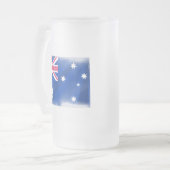 Australische vlag Fadeout Matglas Bierpul (Voorkant links)