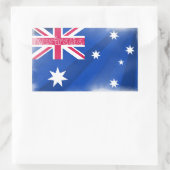 Australische vlag Fadeout Rechthoekige Sticker (Tas)