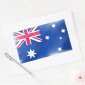 Australische vlag Fadeout Rechthoekige Sticker (Envelop)