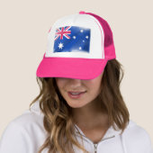 Australische vlag Fadeout Trucker Pet (In situ)