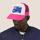 Australische vlag Fadeout Trucker Pet (In situ)
