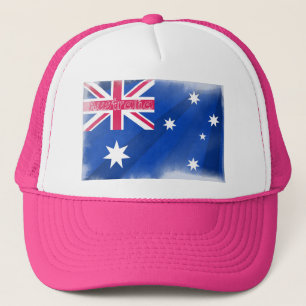 Australische vlag Fadeout Trucker Pet