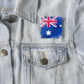 Australische vlag Fadeout Vierkante Button 5,1 Cm (In situ)