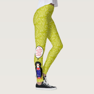 Australische Vlag Feestdag Mevrouw Pinguïn Spreken Leggings