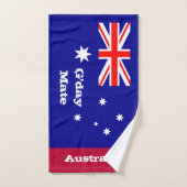 Australische vlag & feestdag van de G.S. Bad Handdoek (Handdoek)