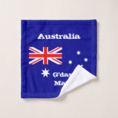 Australische vlag & feestdag van de G.S. Bad Handdoek (Wasdoekje)