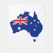 Australische vlag fleece deken (Voorkant)