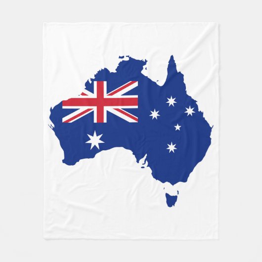 Australische vlag fleece deken (Voorkant)