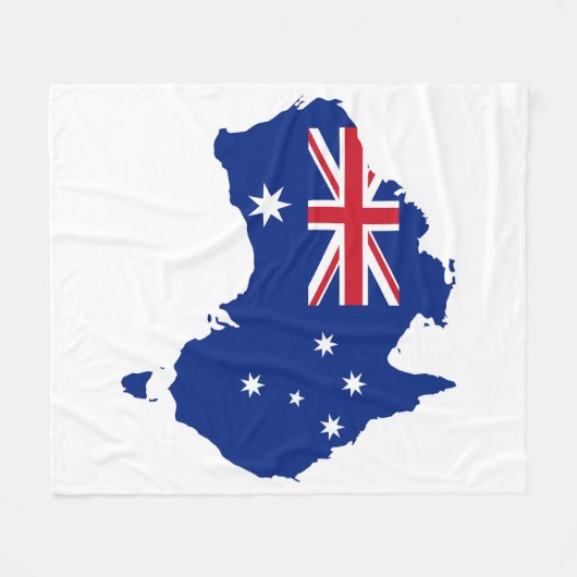 Australische vlag fleece deken (Voorkant (Horizontaal))