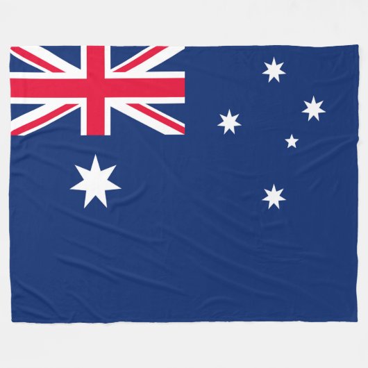 Australische vlag fleece deken (Voorkant (Horizontaal))