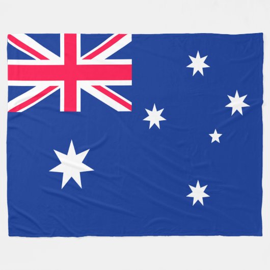 Australische vlag fleece deken (Voorkant (Horizontaal))