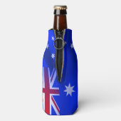Australische vlag flesjeskoeler (Fles Achterkant)