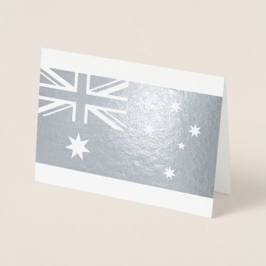 Australische vlag folie kaarten (Voorkant)