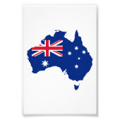 Australische vlag foto afdruk (Voorkant)