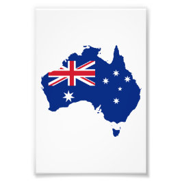 Australische vlag foto afdruk