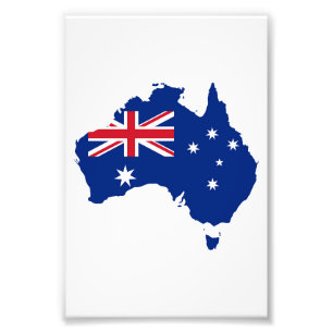 Australische vlag foto afdruk