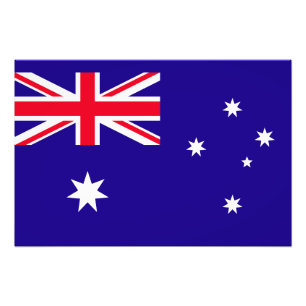 Australische vlag foto afdruk