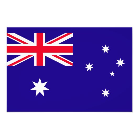 Australische vlag foto afdruk (Voorkant)