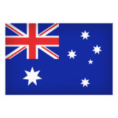 Australische vlag foto afdruk (Voorkant)