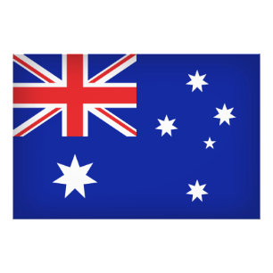 Australische vlag foto afdruk