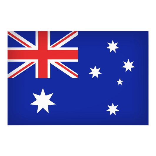 Australische vlag foto afdruk (Voorkant)