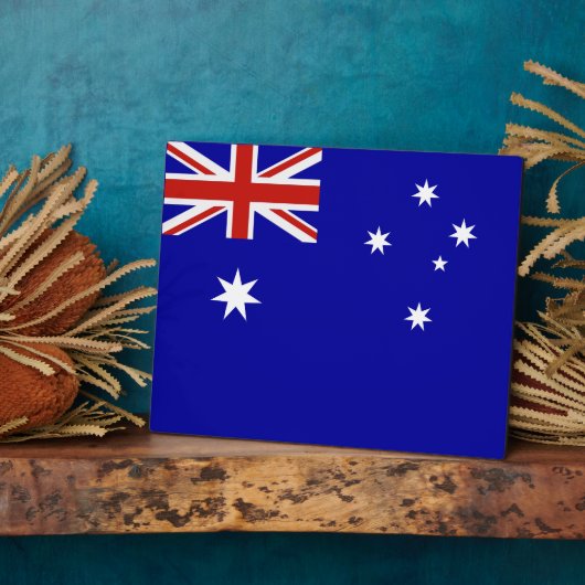 Australische vlag fotoplaat (Zijkant)