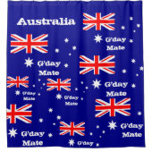 Australische vlag & G-day Mate-douche / Australië Douchegordijn (Voorkant)