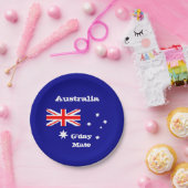 Australische vlag & G-day Mate, party, sport/rugby Papieren Bordje (Feest)