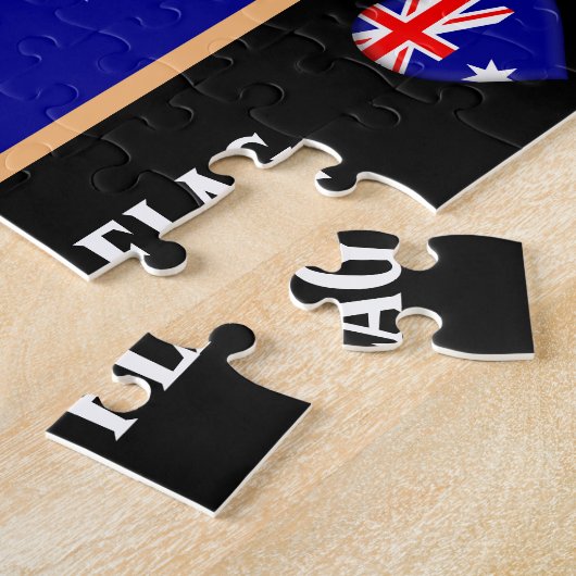 Australische vlag & G-day Mate puzzle / Australië Legpuzzel (Zijkant)