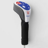 Australische vlag Gepersonaliseerd Golfheadcover (Schuin)
