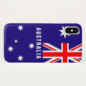 Australische vlag gepersonaliseerd in Australië Case-Mate iPhone Case (Achterkant (horizontaal))