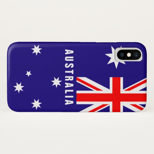 Australische vlag gepersonaliseerd in Australië Case-Mate iPhone Case (Achterkant (horizontaal))