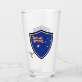 Australische vlag glas (Achterkant)