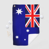Australische vlag Golf Towel Golfhanddoek (Insitu)