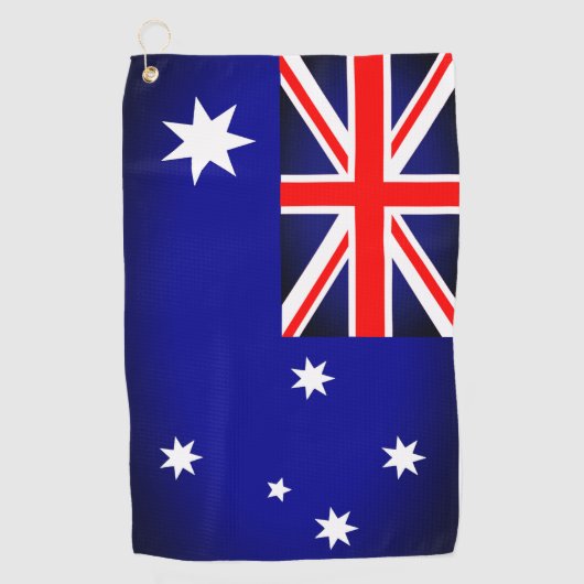 Australische vlag Golf Towel Golfhanddoek (Voorkant)