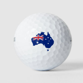 Australische vlag golfballen