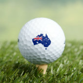 Australische vlag golfballen (Insitu Shirt)
