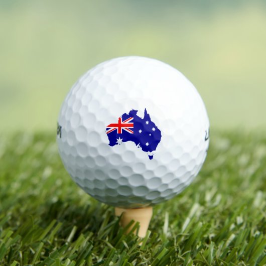 Australische vlag golfballen (Insitu Shirt)