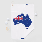 Australische vlag golfhanddoek (Insitu)