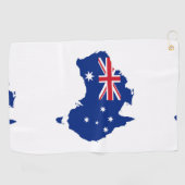 Australische vlag golfhanddoek (Horizontaal)