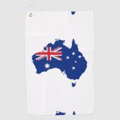 Australische vlag golfhanddoek (Voorkant)