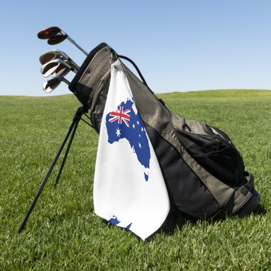 Australische vlag golfhanddoek (Groen)