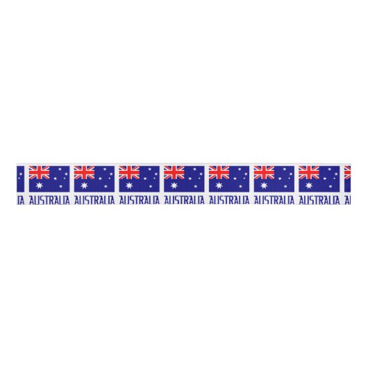 Australische vlag grosgrain lint (Voorkant)