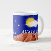 Australische vlag grote koffiekop (Voorkant rechts)