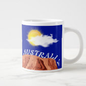Australische vlag grote koffiekop (Rechts)